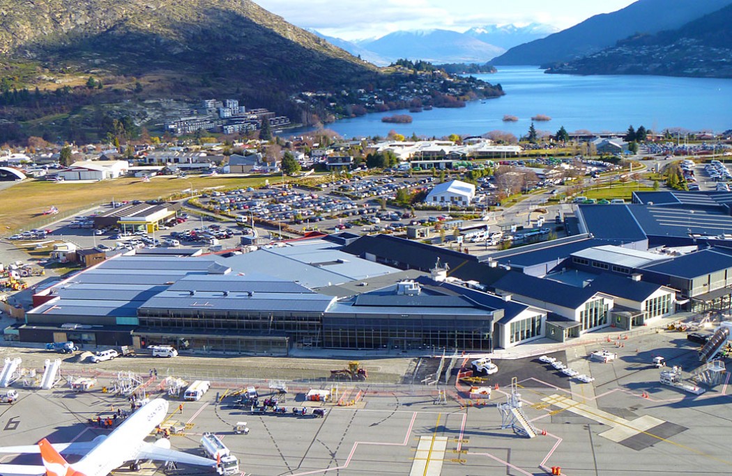 Cook Brothers Construction queenstown airport aerial lake