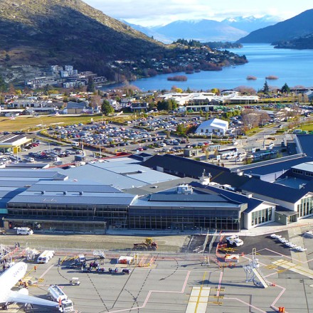 Cook Brothers Construction queenstown airport aerial lake